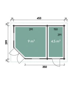 Wolff Finnhaus Gartenhaus Maja 40-B/2, Ca. B503/H228/T349 Cm 8 Wolff Finnhaus Gartenhaus Maja 40-B/2, Ca. B503/H228/T349 Cm -Gardena Store 6933808 WE DE 001 FinnhausBBHMaja