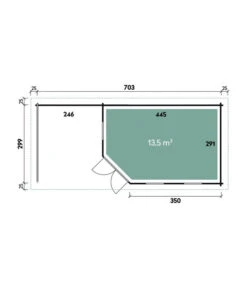 Wolff Finnhaus Gartenhaus Maja 40-B/1, Inkl. Terrasse -Gardena Store 6933824 WE DE 001 FinnhausBBHMaja