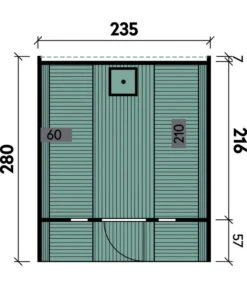 Wolff Finnhaus Saunafass 280 De Luxe Bausatz, Thermoholz, Ca. B235/H242/T280 Cm 5 Wolff Finnhaus Saunafass 280 De Luxe Bausatz, Thermoholz, Ca. B235/H242/T280 Cm -Gardena Store 6934020 WE DE 001 FinnhausSaunafassLuxus