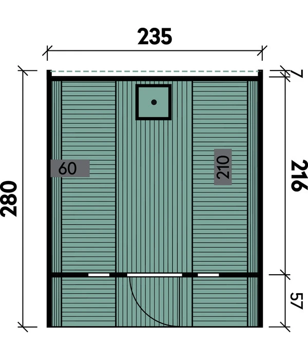 Wolff Finnhaus Saunafass 280 De Luxe Bausatz, Thermoholz, Ca. B235/H242/T280 Cm 3 Wolff Finnhaus Saunafass 280 De Luxe Bausatz, Thermoholz, Ca. B235/H242/T280 Cm – Bild 3
