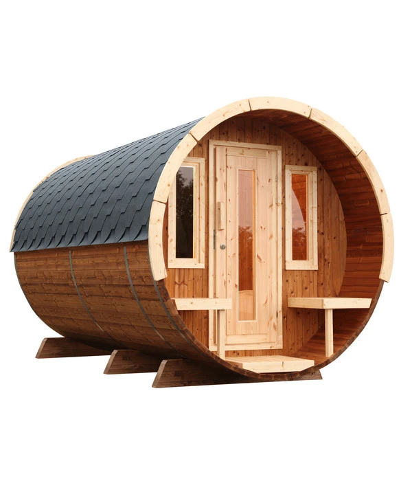 Wolff Finnhaus Saunafass 280 De Luxe Bausatz, Thermoholz, Ca. B235/H242/T280 Cm 1 Wolff Finnhaus Saunafass 280 De Luxe Bausatz, Thermoholz, Ca. B235/H242/T280 Cm