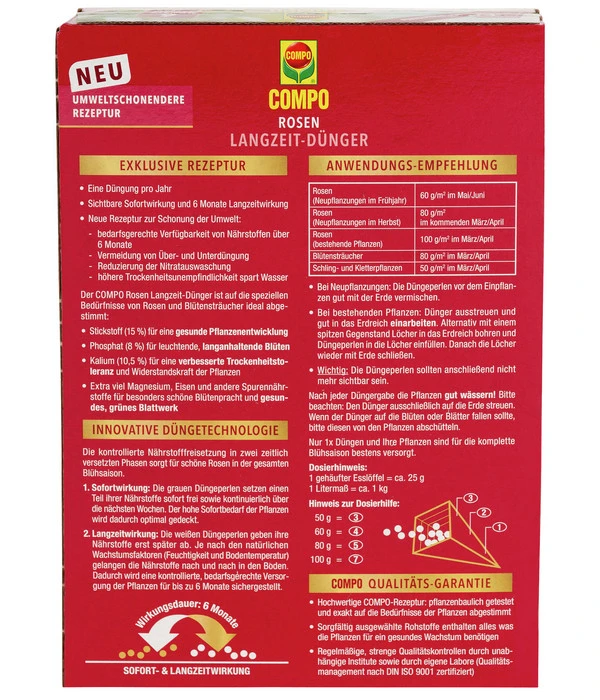 COMPO Rosen Langzeit-Dünger 2 COMPO Rosen Langzeit-Dünger – Bild 2