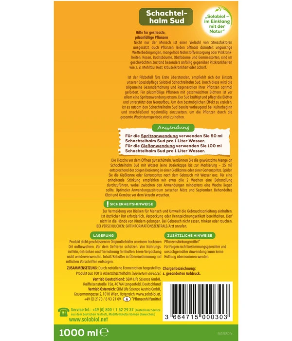 Solabiol® Schachtelhalm Sud, 1 L 2 Solabiol® Schachtelhalm Sud, 1 L – Bild 2