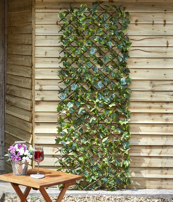 Smart Garden Holz-Spalier Mit Kunststoffblättern, Ca. B60/H180/T8 Cm 2 Smart Garden Holz-Spalier Mit Kunststoffblättern, Ca. B60/H180/T8 Cm – Bild 2