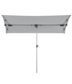 Schneider Sonnenschirm Novara, Rechteckig, Ca. B190/T140 Cm -Gardena Store 6953541 WE FS 003 SchneiderSonnenschirmNovarasilbergrau