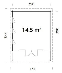 Palmako Gartenhaus Caroline -Gardena Store 6976377 WE BG 001 BBHCarolineNatur