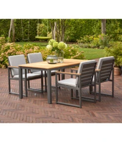 Siena Garden Gartentisch Geneva, Ca. B160/H74,2/T90 Cm -Gardena Store 6986541 WE MO 001 GenevaTischTeakGraph