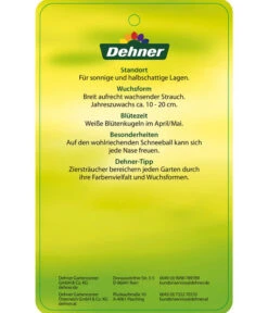 Großblumiger Duft-Schneeball -Gardena Store 7533623 Duftschneeball Etikett 02