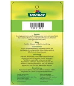 Inkalilie, Verschiedene Sorten -Gardena Store 8211872 InkalilieInticancha Etikett 2