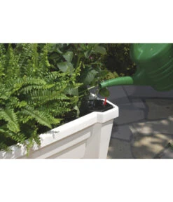 KHW Kunststoff-Pflanzkasten Calypso, Inkl. Spalier Und Rollen -Gardena Store 967331 WE DE 002 KHWKunststoffPflanzkastenCalypsoinklSpalierundRollenweiss