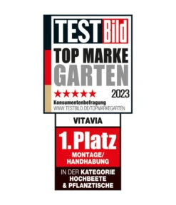 Vitavia Hochbeet Oslo, Seegras/alu -Gardena Store Siegel VitaviaHochbeeteundPflanztische
